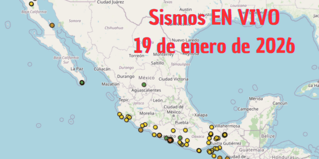 EN VIVO Temblor HOY: Sismos en M&eacute;xico | 19 de enero de 2026