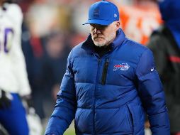 Sean McDermott se va con un récord de temporada regular de 98 triunfos y 50 derrotas, en playoffs deja una marca de ocho victorias y ocho tropiezos. AP / D. Zalubowski