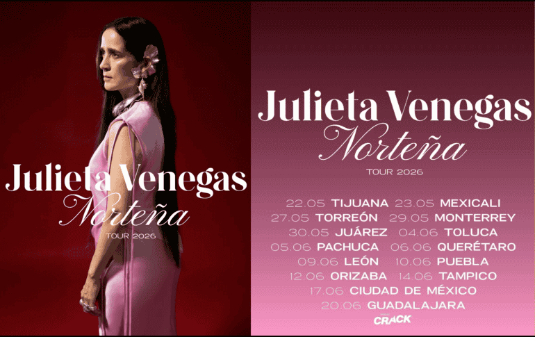Julieta Venegas, exintegrante de la banda Tijuana No!, cuenta con una trayectoria discográfica de nueve álbumes de estudioJulieta Venegas, exintegrante de la banda Tijuana No!, cuenta con una trayectoria discográfica de nueve álbumes de estudio. INSTAGRAM/julietavenegasp