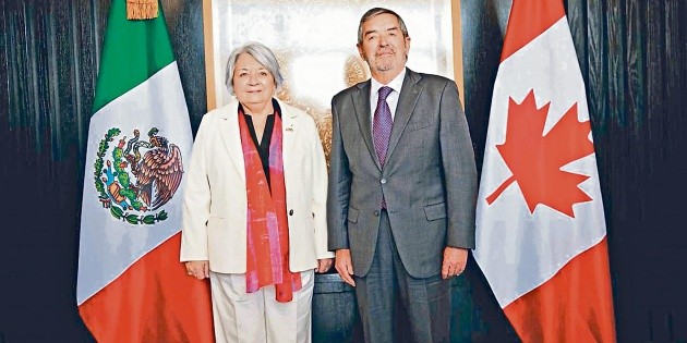 SRE: Canciller De la Fuente recibe en el AIFA a la gobernadora de Canad&aacute;