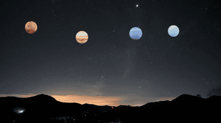 Para tener una mejor apreciación de la alineación plantearía es recomendable estar en en una zona donde no haya obstrucciones a la vista como edificios o montañas. CANVA