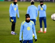 Raphinha podría ver minutos ante el Slavia Praga luego de estar ausente por molestias. EFE/V. Vacek