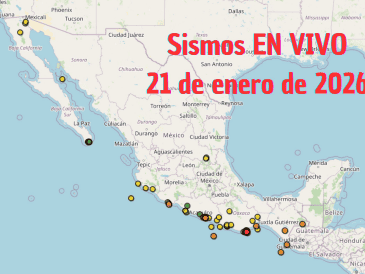 Sismos en México | EN VIVO | 21 de enero de 2026. ESPECIAL / SSN