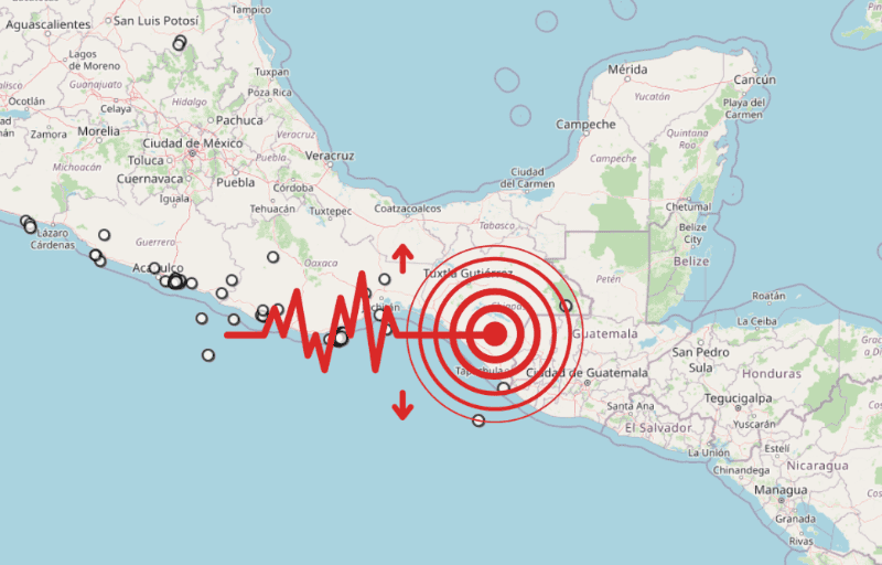 &nbsp;Sismo en Chiapas. ESPECIAL / SSN