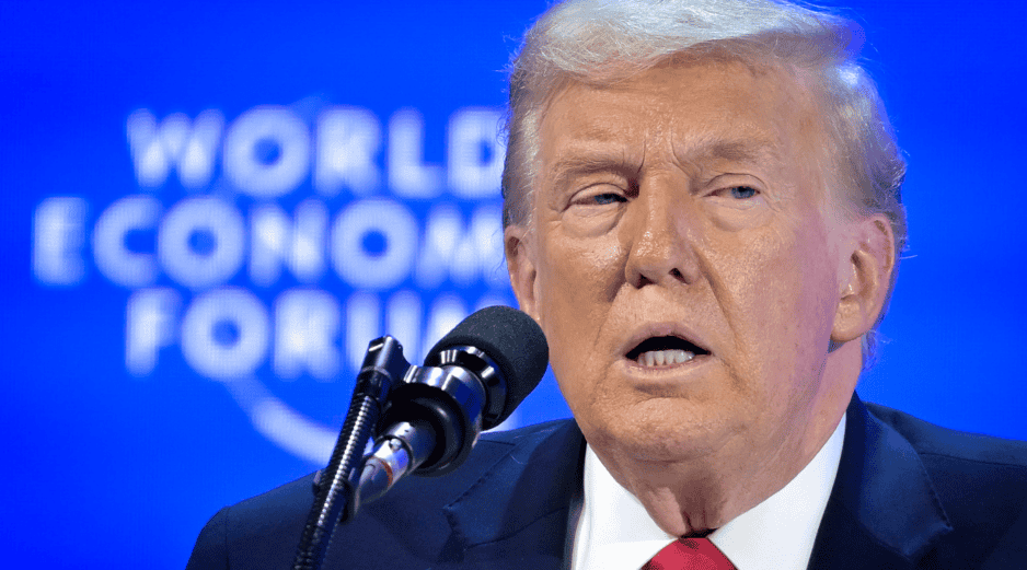 Donald Trump, en el Foro de Davos, en Suiza. EFE / G. Ehrenzeller