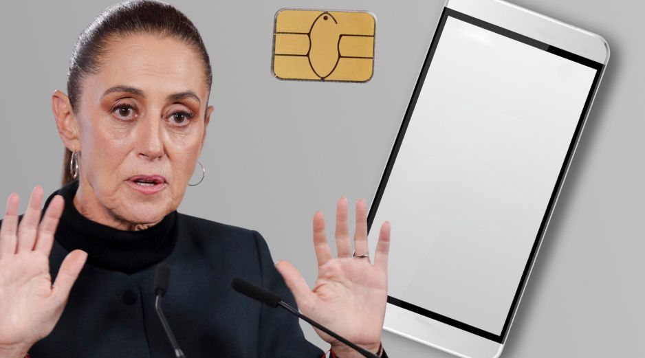 Sheinbaum respondió a las críticas que señalan que el registro de chips vulnera la privacidad de las personas. ESPECIAL, EFE / I. Esquivel y CANVA