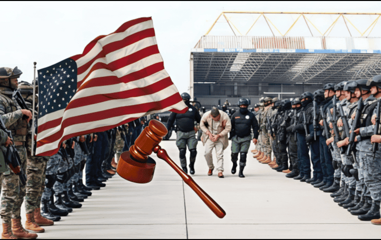 Los 37 operadores de grupos criminales fueron llevados a 6 ciudades de EU. EFE / SECRETARIA DE SEGURIDAD Y PROTECCIÓN CIUDADANA / UNSPLASH / J. HOEHNE / UNSPLASH / TINGEY INJURY LAW FIRM