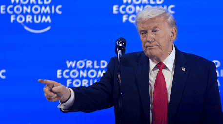 Donald Trump, en el Foro de Davos, en Suiza. EFE / G. Ehrenzeller