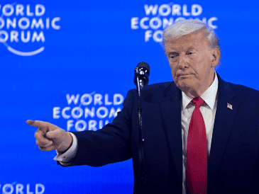Donald Trump, en el Foro de Davos, en Suiza. EFE / G. Ehrenzeller