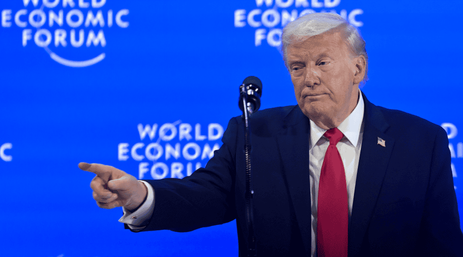 Donald Trump, en el Foro de Davos, en Suiza. EFE / G. Ehrenzeller