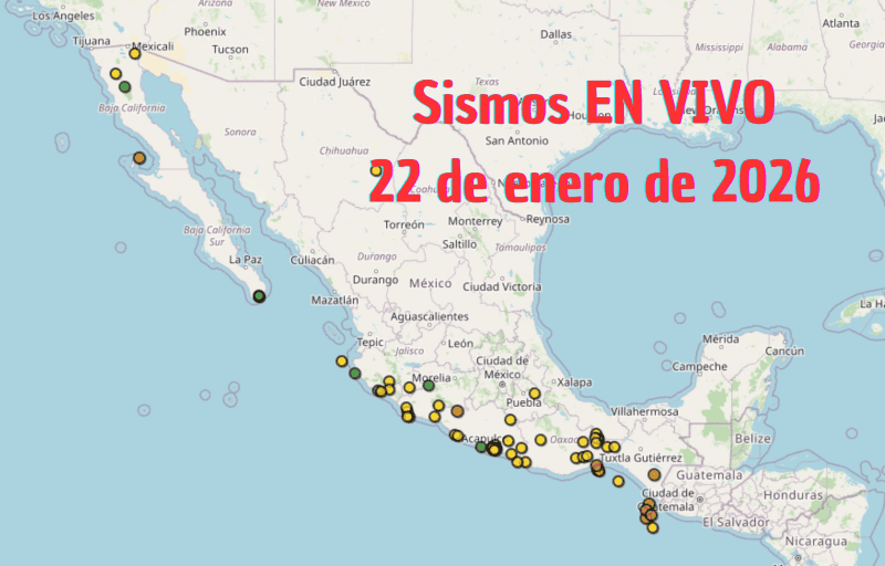 &nbsp;Monitoreo EN VIVO de los temblores en México. ESPECIAL / SSN 