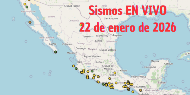 EN VIVO Temblor HOY: Sismos en M&eacute;xico | 22 de enero de 2026