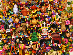 Metepec es conocido por el trabajo artesanal confeccionado en barro que encuentra en el árbol de la vida la máxima representación de la alfarería. EFE/Ayuntamiento de Metepec