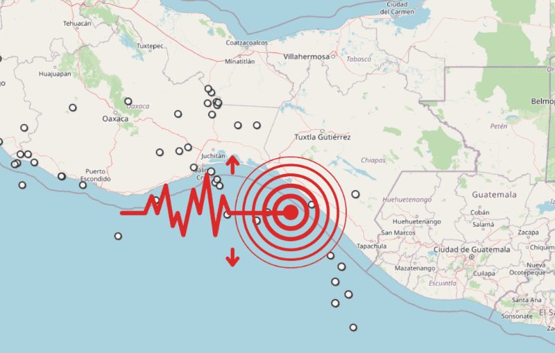 &nbsp;Sismo en Chiapas. ESPECIAL / SSN