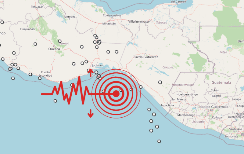 &nbsp;Sismo en Chiapas. ESPECIAL / SSN