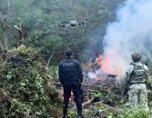 En diciembre pasado, autoridades localizaron cerca de 80 kilos de marihuana sobre la carretera Guadalajara - Tepic, en el municipio de Hostotipaquillo. ESPECIAL/Policía del Estado