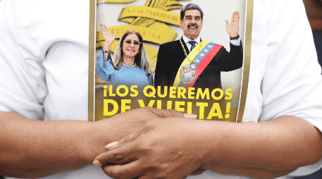 Nicolás Maduro y su esposa, Cilia Flores, fueron capturados el pasado 3 de enero por Estados Unidos en medio de un ataque militar a suelo venezolano. EFE/ R. Peña
