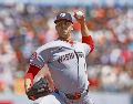 El lanzador zurdo acumula récord de 26-41 y efectividad de 4.19 en cuatro temporadas. AFP/L. Cunningham