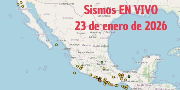 EN VIVO Temblor HOY: Sismos en M&eacute;xico | 23 de enero de 2026