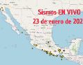 Sismos en México | EN VIVO | 23 de enero de 2026. ESPECIAL / SSN