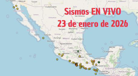 Sismos en México | EN VIVO | 23 de enero de 2026. ESPECIAL / SSN
