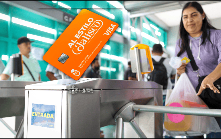 Para usar la Tarjeta Única Al Estilo Jalisco, solo es necesario acercarla al lector al subir al camión o ingresar a estaciones del tren ligero, Mi Macro Periférico o Mi Macro Calzada. EL INFORMADOR/ARCHIVO