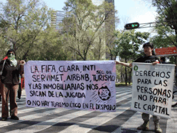 Debido a las manifestaciones el servicio y la circulación de medios de transporte se vieron interrumpidas. SUN/M. Villagómez