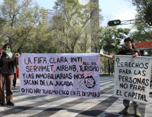Debido a las manifestaciones el servicio y la circulación de medios de transporte se vieron interrumpidas. SUN/M. Villagómez