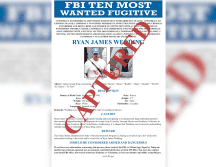 Fotografía tomada de la cuenta oficial @FBIDirectorKash en la red social X del director del FBI, Kash Patel, que muestra un cartel que anuncia la captura del exatleta olímpico canadiense Ryan Wedding. Wedding. EFE/ @FBIDirectorKash