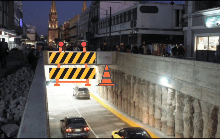 El municipio no detalló el motivo específico por el que llevará a cabo el cierre del túnel de la vialidad. EL INFORMADOR / ARCHIVO / CANVA