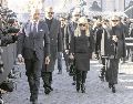 Donatella Versace asistió al homenaje a Valentino Garavani. AFP