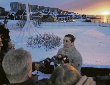 La primera ministra de Dinamarca, Mette Frederiksen, en una conferencia de prensa. EFE