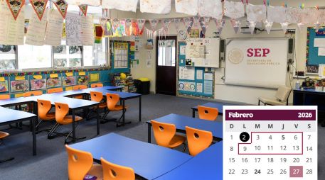 En total, febrero de 2026 tendrá 18 días de clases dentro del ciclo escolar 2025-2026, el cual contempla 185 días efectivos y concluirá en julio del próximo año. ESPECIAL / CANVA