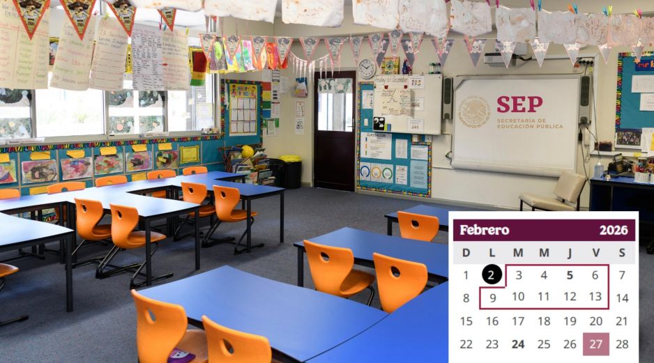En total, febrero de 2026 tendrá 18 días de clases dentro del ciclo escolar 2025-2026, el cual contempla 185 días efectivos y concluirá en julio del próximo año. ESPECIAL / CANVA