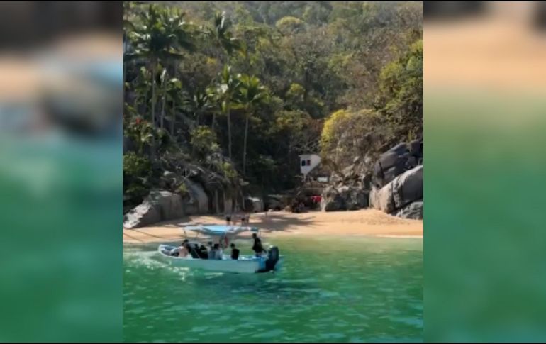 Su ubicación, lejos del centro urbano y sin acceso vehicular directo, ha permitido que conserve un estado prácticamente natural. X / @PuertoVallarta