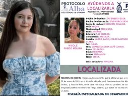 La Fiscalía de Sinaloa confirmó que la influencer ‘La Nicholette’ fue localizada con vida tras cuatro días desaparecida. INSTAGRAM/@nicholette_0521/FISCALíA DE SINALOA/ESPECIAL