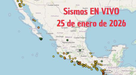 Sismos en México | EN VIVO | 25 de enero de 2026. ESPECIAL / SSN