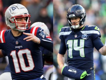 Sam Darnold busca su primer anillo y saldar la deuda con la afición frente a un Drake Maye decidido a devolver a su franquicia a la cima e iniciar un nuevo legado. EFE. AFP.