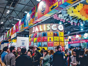 Stand de Jalisco en la feria de turismo, donde el Estado promociona su oferta cultural, gastronómica y turística a visitantes nacionales e internacionales. ESPECIAL