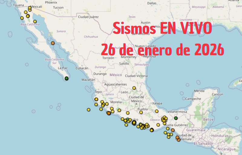 &nbsp;Monitoreo EN VIVO de los temblores en México. ESPECIAL / SSN