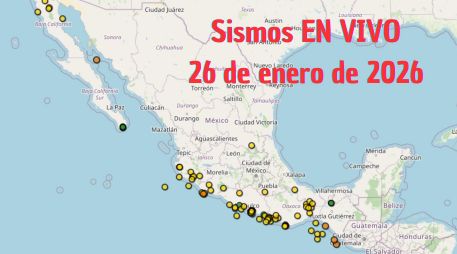 Sismos en México | EN VIVO | 26 de enero de 2026. ESPECIAL / SSN