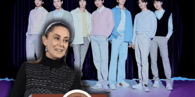 Sheinbaum pide m&aacute;s conciertos de BTS en M&eacute;xico a Corea del Sur