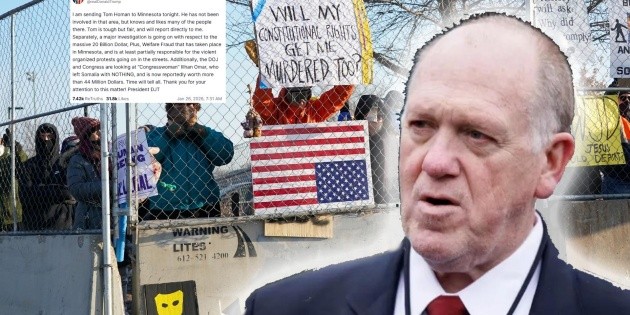 Trump responde a manifestaciones en Minneapolis; env&iacute;a al zar de la frontera