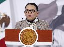 Desde Palacio Nacional, Rosa Icela Rodríguez invitó a la población a sumarse a todas las actividades del Mundial Social México 2026. SUN / RDB