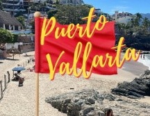 Así se encuentran las playas de Puerto Vallarta este lunes 26 de enero de 2026. ESPECIAL / FACEBOOK Protección Civil y Bomberos Puerto Vallarta