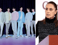 La Presidenta de México reveló que envió una nota al presidente de Corea del Sur  para solicitar su intervención y facilitar que BTS realice más conciertos en México. EFE/J. Méndez/Ocesa/BTS