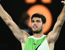 Alcaraz valoró positivamente su nivel mostrado durante el Abierto de Australia y aseguró sentirse orgulloso. EFE  / J. Carrett