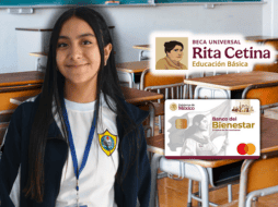 La Beca Rita Cetina tiene como objetivo principal fortalecer y garantizar el derecho a la educación para que ningún menor tenga que abandonar sus estudios por falta de sustento financiero en su familia. ESPECIAL/Canva/Gobierno de México
