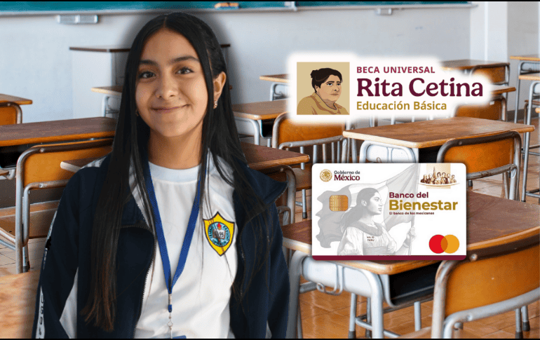 La Beca Rita Cetina tiene como objetivo principal fortalecer y garantizar el derecho a la educación para que ningún menor tenga que abandonar sus estudios por falta de sustento financiero en su familia. ESPECIAL/Canva/Gobierno de México
