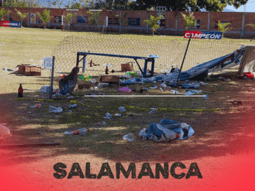 Entre los fallecidos de Salamanca hay cinco guardias de seguridad privada, contratados para garantizar la tranquilidad de las familias y jugadores asistentes al partido. SUN / ARCHIVO